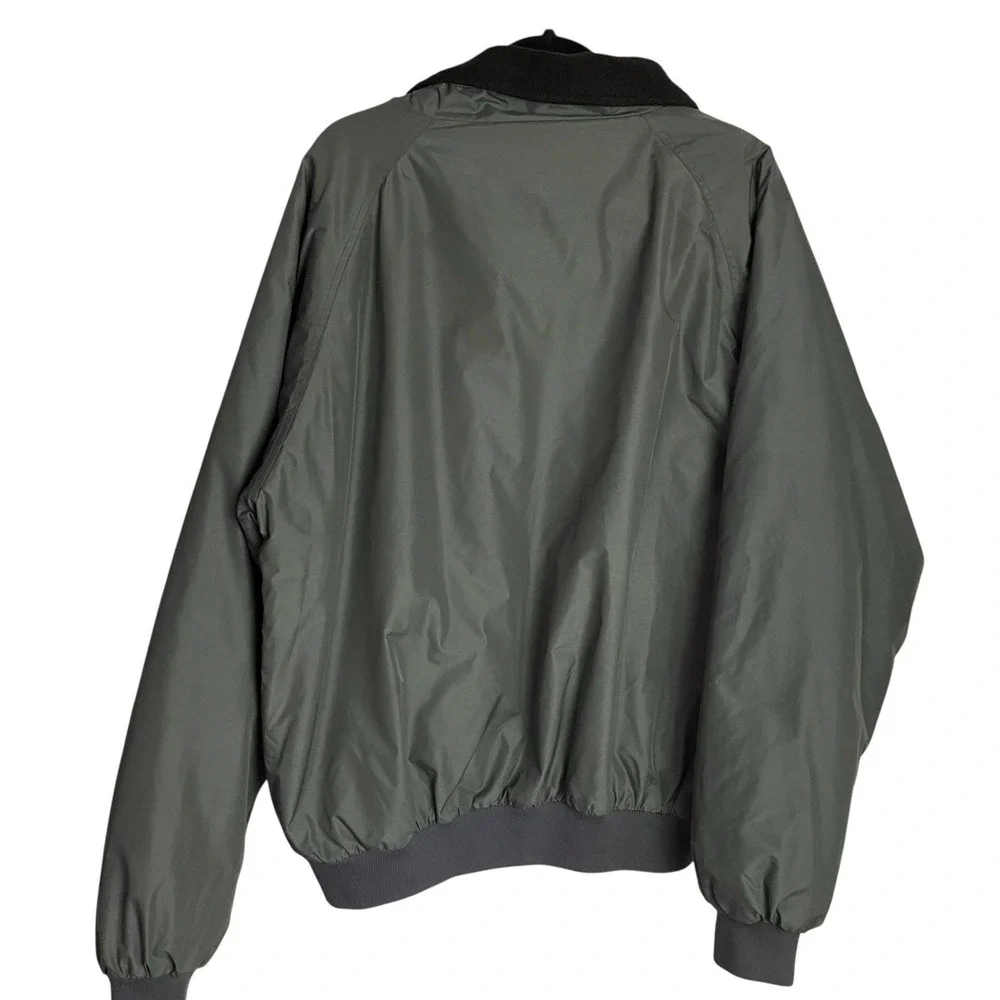 Keystone Klassic Wheels Mens Jacket‎ Sz L Gray Fleece Lined Bomber Tri Mountain